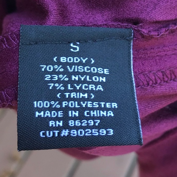 Vertigo NWT Burgundy Sweater Dress Drop Waist S - Picture 6 of 9